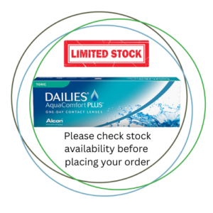 Dailies Aquacomfort Plus Toric 30 pack LIMITED STOCK