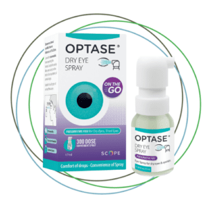 Optase Dry Eye Spray with Eye-Online 3 colour rings
