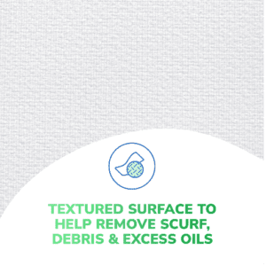 Textured surface lid wipe