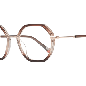 Brown Gradient Hexagonal Acetate Metal Eyeglasses CM420 199 La Joueuse Front side