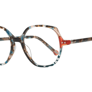Speckled brown blue barrel acetate eyeglasses CM425 La Petite Puce Side